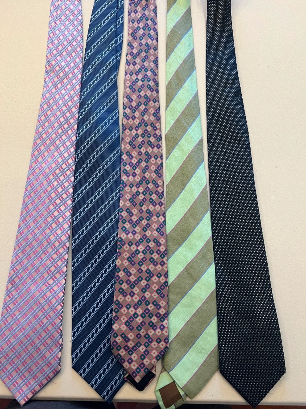 Lot of 4 CHARVET Paris Silk Ties